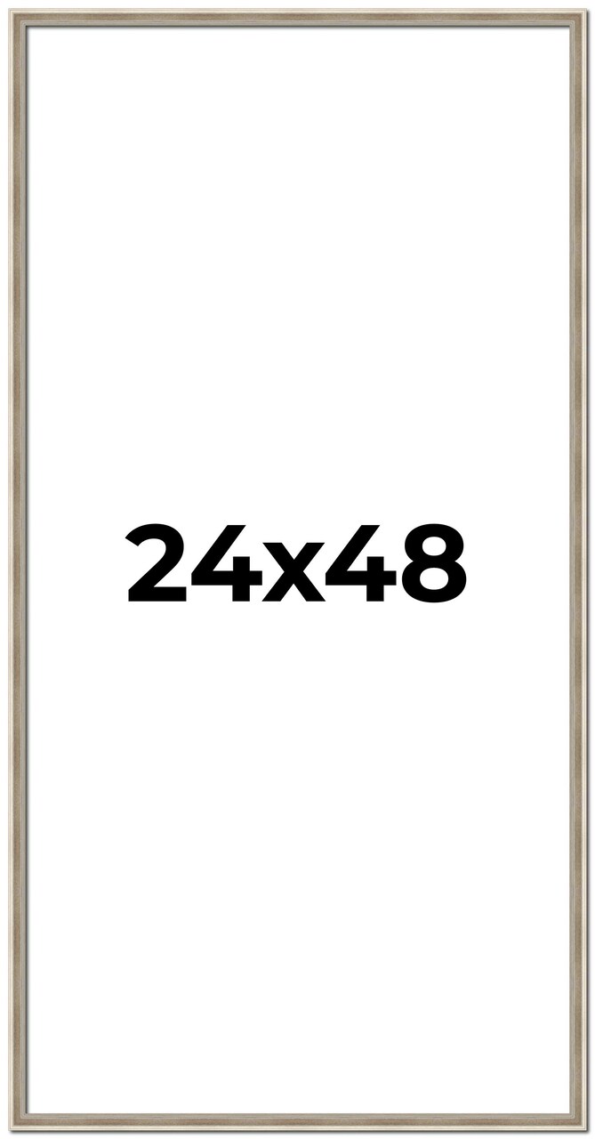 Panoramic Classic Modern Silver Frame - UV Acrylic, Foam Board Backing, Hanging Hardware